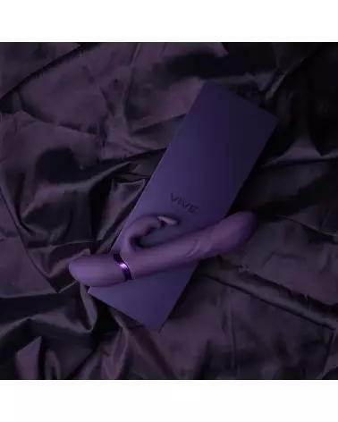 VIVE by Shots Nari G-Spot Rabbit Vibrator with Rotating Beads in Purple-6