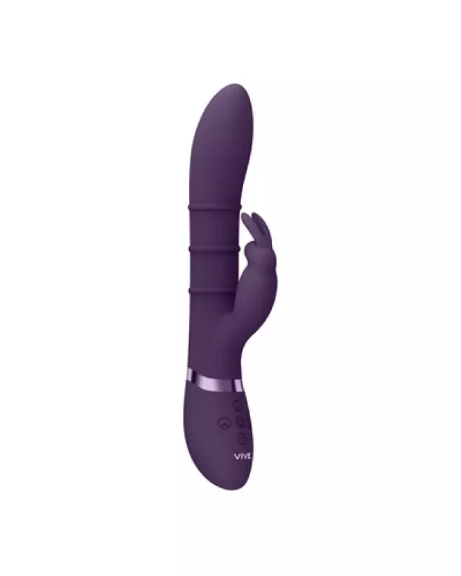 Vibrating G-Spot Rabbit Sora Up Down Rings by VIVE in Purple-1