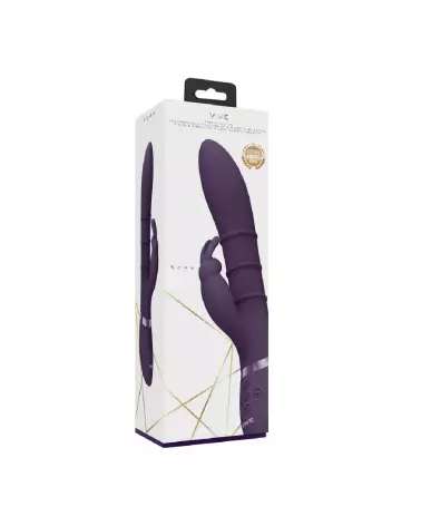 Vibrating G-Spot Rabbit Sora Up Down Rings by VIVE in Purple-2