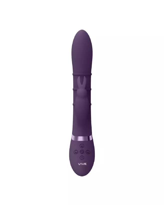 Vibrating G-Spot Rabbit Sora Up Down Rings by VIVE in Purple-4
