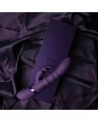Vibrating G-Spot Rabbit Sora Up Down Rings by VIVE in Purple-6