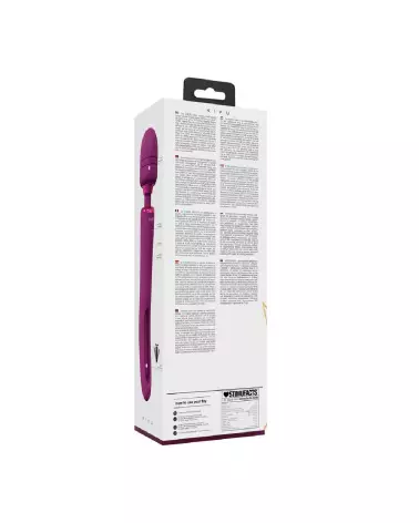 VIVE by Shots Kiku Double Ended Wand avec stimulateur G-Spot flapping en rose-3