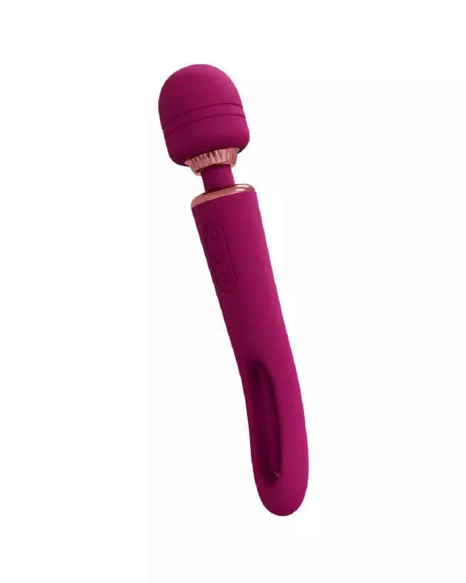 VIVE by Shots Kiku Double Ended Wand avec stimulateur G-Spot flapping en rose-4