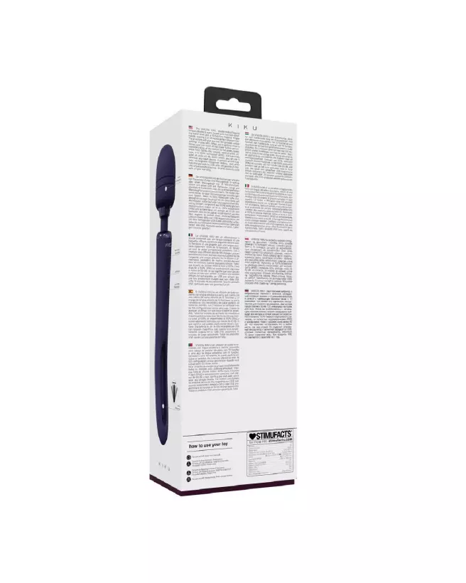 Image de Kiku Double Ended Wand avec stimulateur G-Spot par VIVE by Shots en pourpre-3