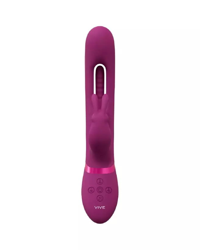 VIVE by Shots Mika Rabbit Vibrator Pink avec stimulateur G-spot flapping-5