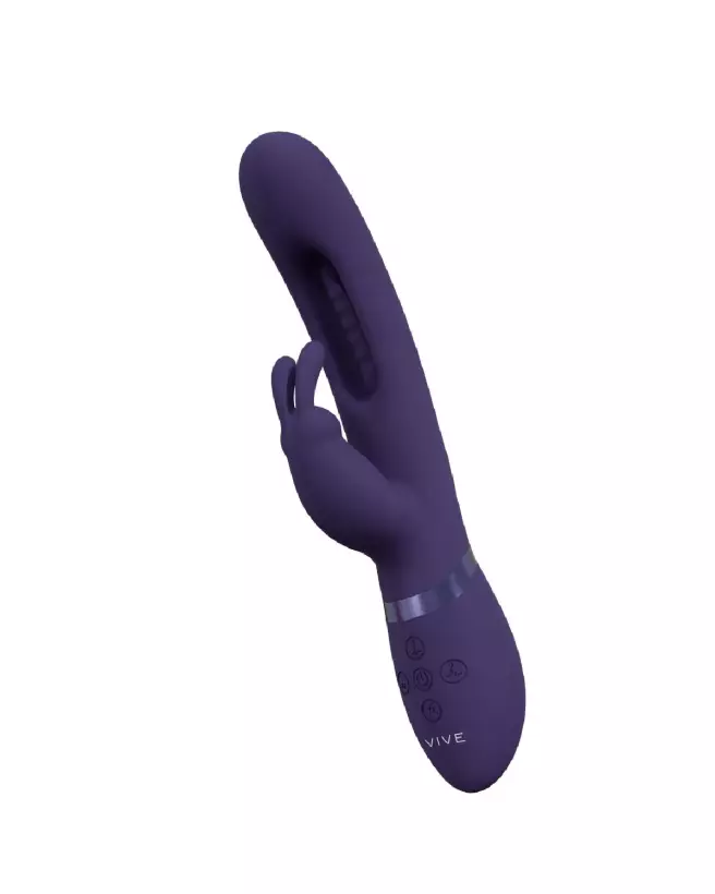 VIVE by Shots Mika Triple Motor Vibrating Rabbit Purple G-Spot Stimulator-5