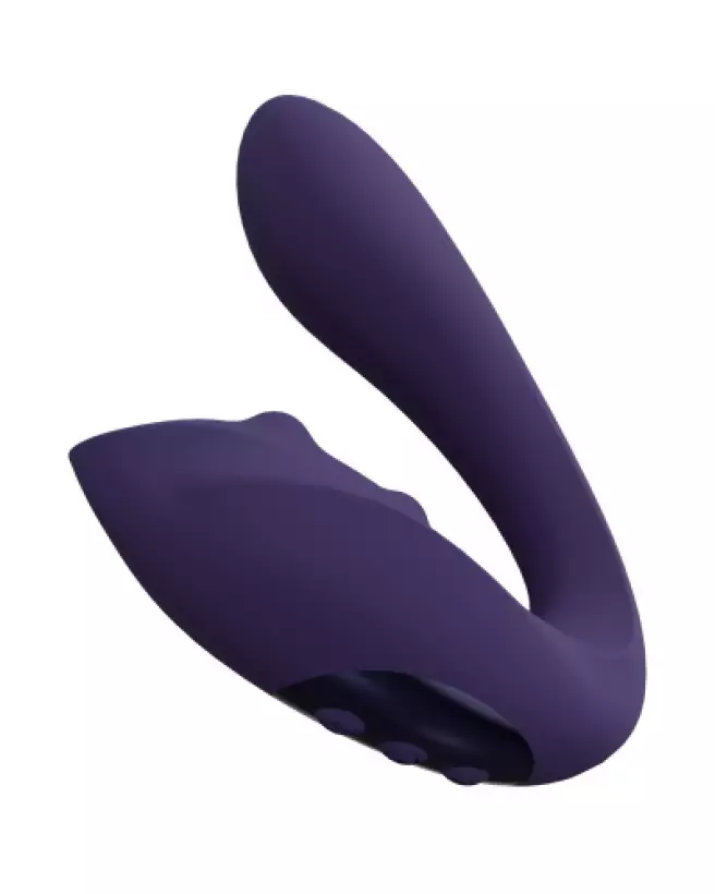 Yuki Dual Motor G-Spot Vibrator with Massaging Beads by VIVE Shots in Purple for Couples-1