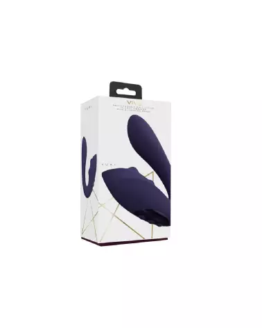 Yuki Dual Motor G-Spot Vibrator with Massaging Beads by VIVE Shots in Purple for Couples-2