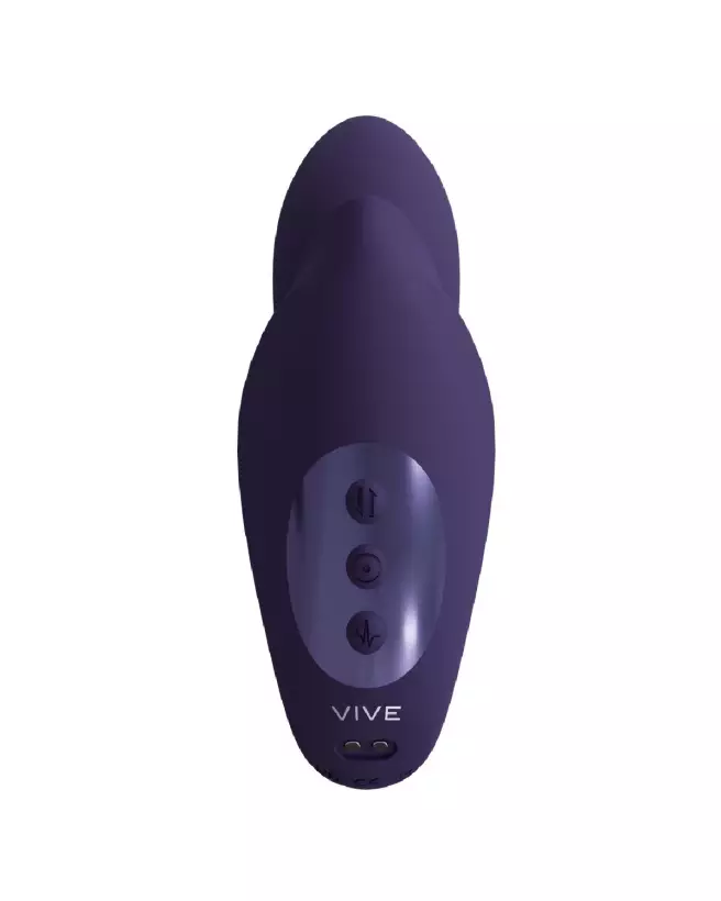 Yuki Dual Motor G-Spot Vibrator with Massaging Beads by VIVE Shots in Purple for Couples-4