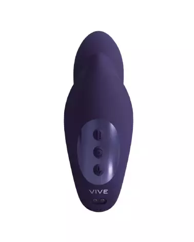Yuki Dual Motor G-Spot Vibrator with Massaging Beads by VIVE Shots in Purple for Couples-4