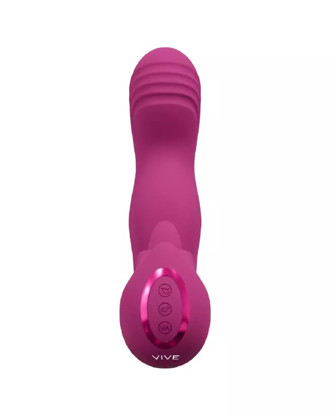 Image du Vibromasseur Point G Vive by Shots en rose, ergonomie et design élégant-4