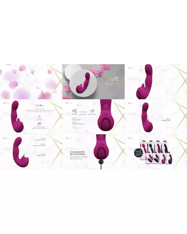 Image du Vibromasseur Point G Vive by Shots en rose, ergonomie et design élégant-7