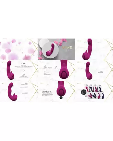 Image du Vibromasseur Point G Vive by Shots en rose, ergonomie et design élégant-7