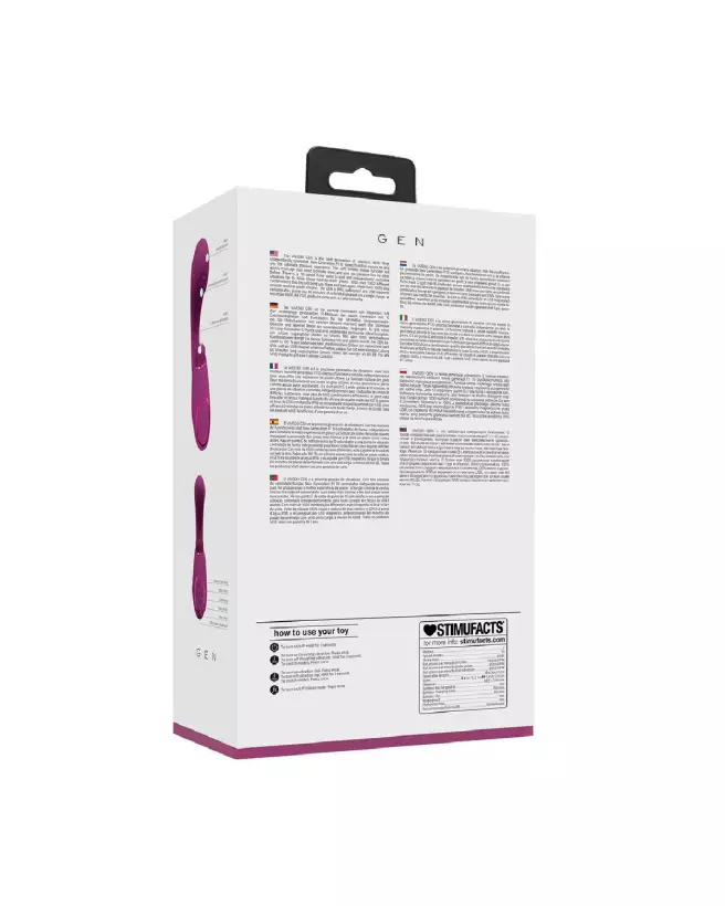 Image du Vibrateur Point G Gen triple moteur en rose, avec ondes pulsées et bristles vibrantes de VIVE by Shots-3