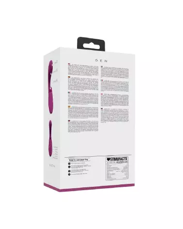 Image du Vibrateur Point G Gen triple moteur en rose, avec ondes pulsées et bristles vibrantes de VIVE by Shots-3