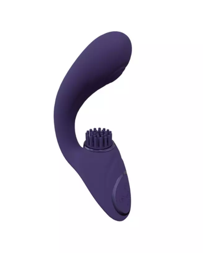 Image du Vibromasseur Point G VIVE by Shots avec Triple Moteur, Ondes Pulsées et Bristles Vibrants - Couleur Violet-1