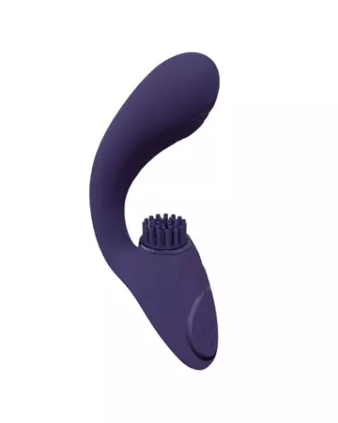 Image du Vibromasseur Point G VIVE by Shots avec Triple Moteur, Ondes Pulsées et Bristles Vibrants - Couleur Violet-1