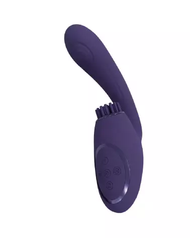 Image du Vibromasseur Point G VIVE by Shots avec Triple Moteur, Ondes Pulsées et Bristles Vibrants - Couleur Violet-5