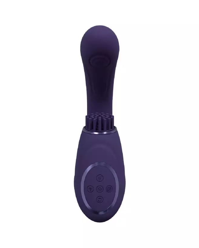Image du Vibromasseur Point G VIVE by Shots avec Triple Moteur, Ondes Pulsées et Bristles Vibrants - Couleur Violet-6