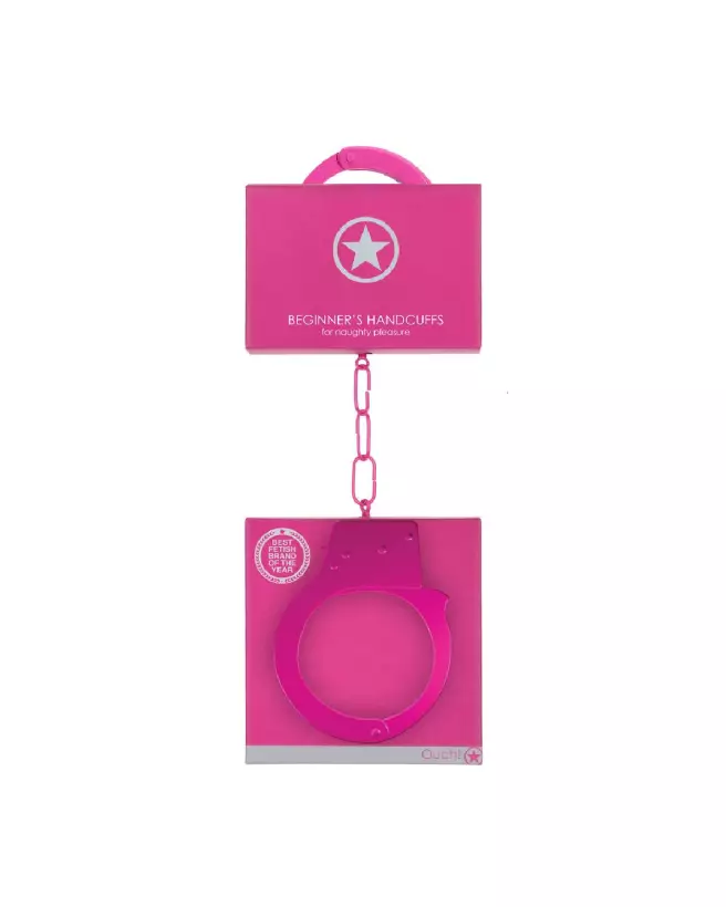 Menottes pour débutants Ouch! by Shots en matériaux doux et sécurisés-2