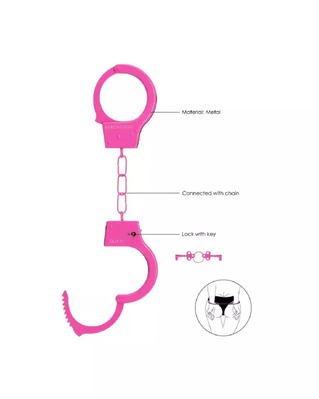 Menottes pour débutants Ouch! by Shots en matériaux doux et sécurisés-6