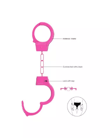 Menottes pour débutants Ouch! by Shots en matériaux doux et sécurisés-6
