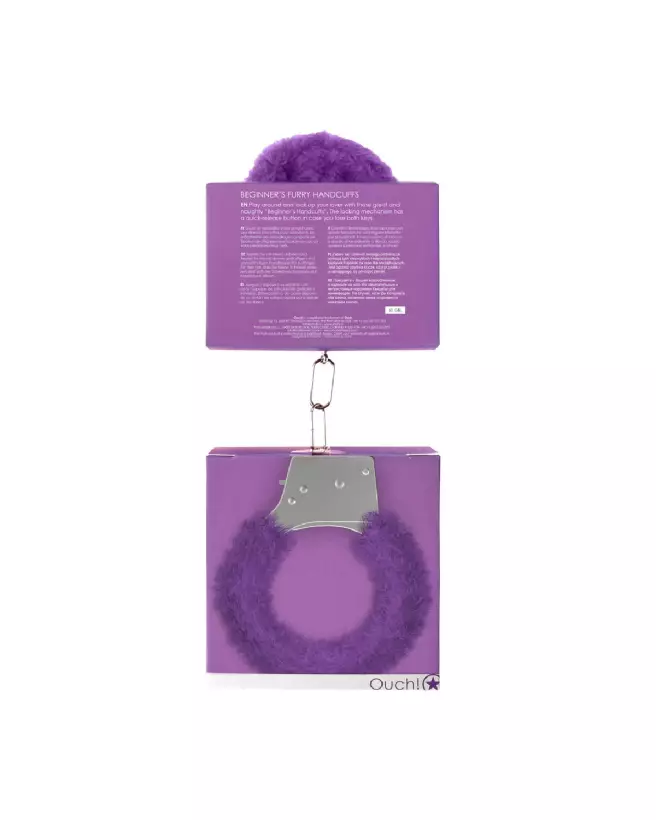 Menottes en fourrure pour débutants Ouch! by Shots, idéales pour bondage doux-3