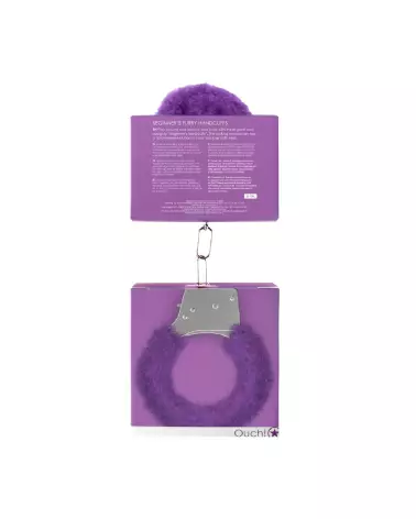 Menottes en fourrure pour débutants Ouch! by Shots, idéales pour bondage doux-3