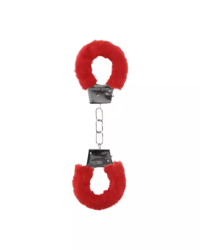 Menottes fourrure pour débutants Ouch! by Shots, accessoire bondage doux et sécurisé-1
