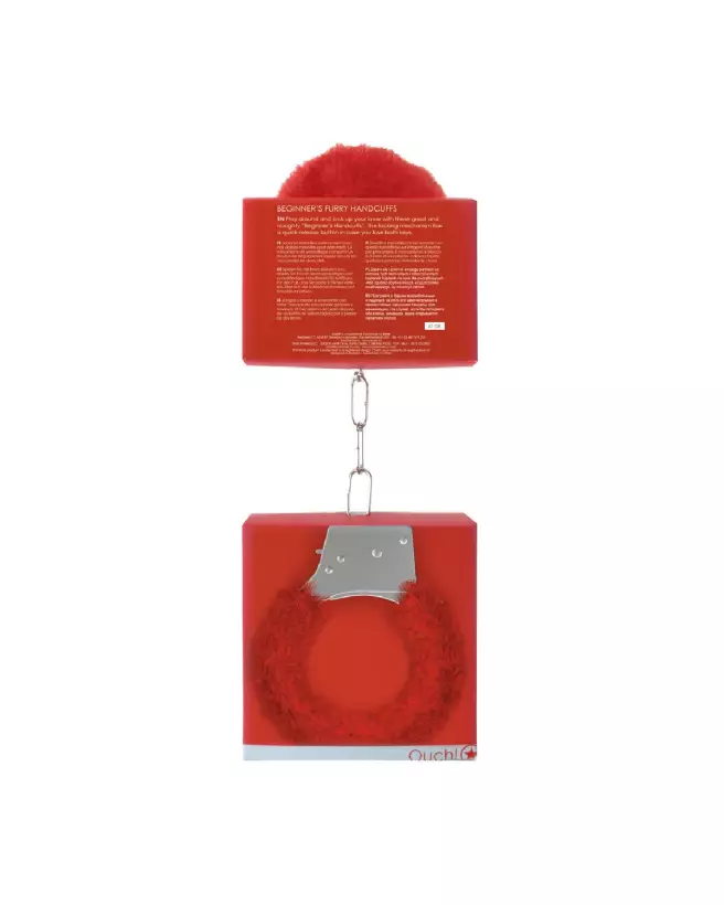 Menottes fourrure pour débutants Ouch! by Shots, accessoire bondage doux et sécurisé-3