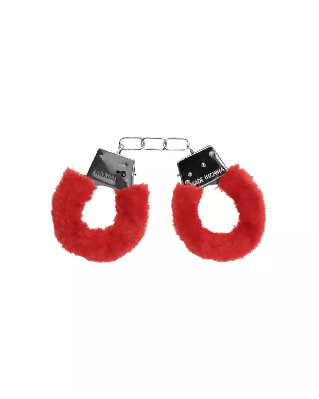 Menottes fourrure pour débutants Ouch! by Shots, accessoire bondage doux et sécurisé-4