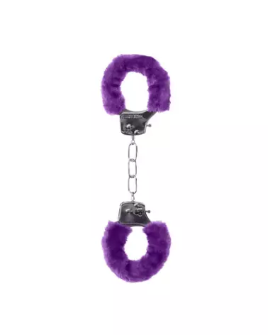 Menottes Fourrées Pleasure Handcuffs Furry par Ouch! Shots pour jeux de bondage-1