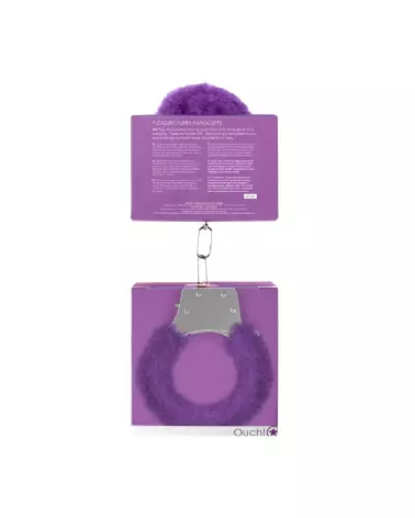 Menottes Fourrées Pleasure Handcuffs Furry par Ouch! Shots pour jeux de bondage-3