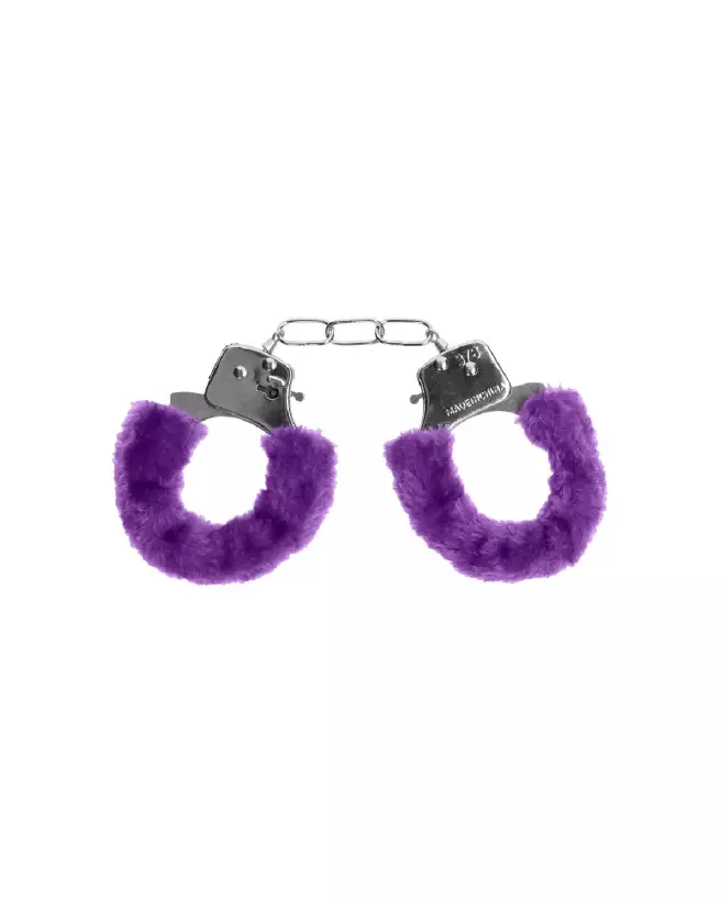 Menottes Fourrées Pleasure Handcuffs Furry par Ouch! Shots pour jeux de bondage-4