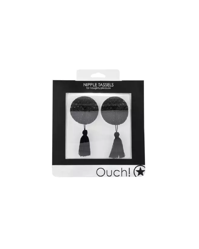 Cache-tétons ronds Nipple Tassels Ouch! Shots pour séduction et performances-2