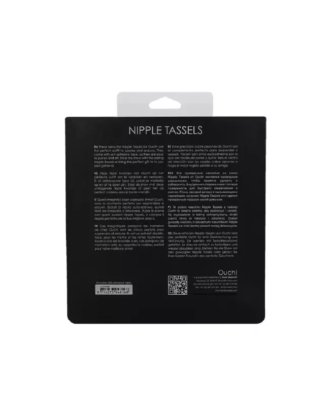Cache-tétons ronds Nipple Tassels Ouch! Shots pour séduction et performances-3
