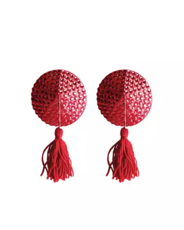 Cache-tétons ronds Nipple Tassels de Ouch! by Shots, accessoire lingerie élégant-1