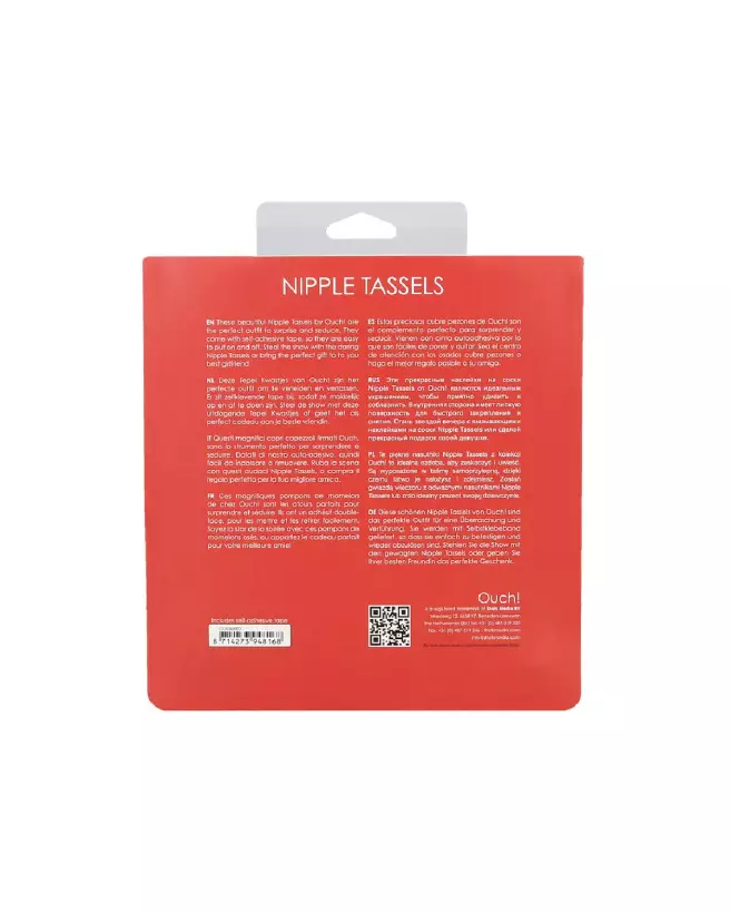 Cache-tétons ronds Nipple Tassels de Ouch! by Shots, accessoire lingerie élégant-3