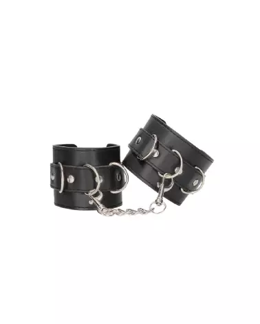 Menottes en cuir Ouch! by Shots pour jeux BDSM, robustes et ajustables-4