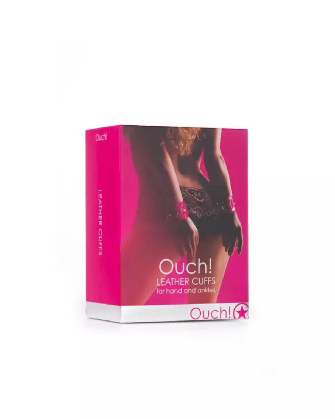Menottes en cuir Ouch! by Shots pour jeux de bondage élégants et sécurisés-2