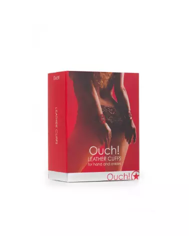 Menottes en cuir Ouch! by Shots pour bondage-2