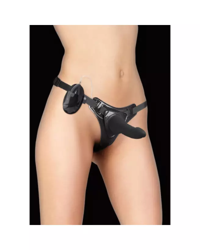 Image du Vibrating Pleasure Strap-On Ouch! by Shots - Gode Ceinture Vibrant pour Couples-1