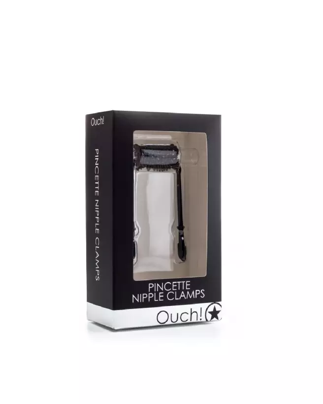Pincette Nipple Clamps Ouch! by Shots pour stimulation des tétons ajustables-2
