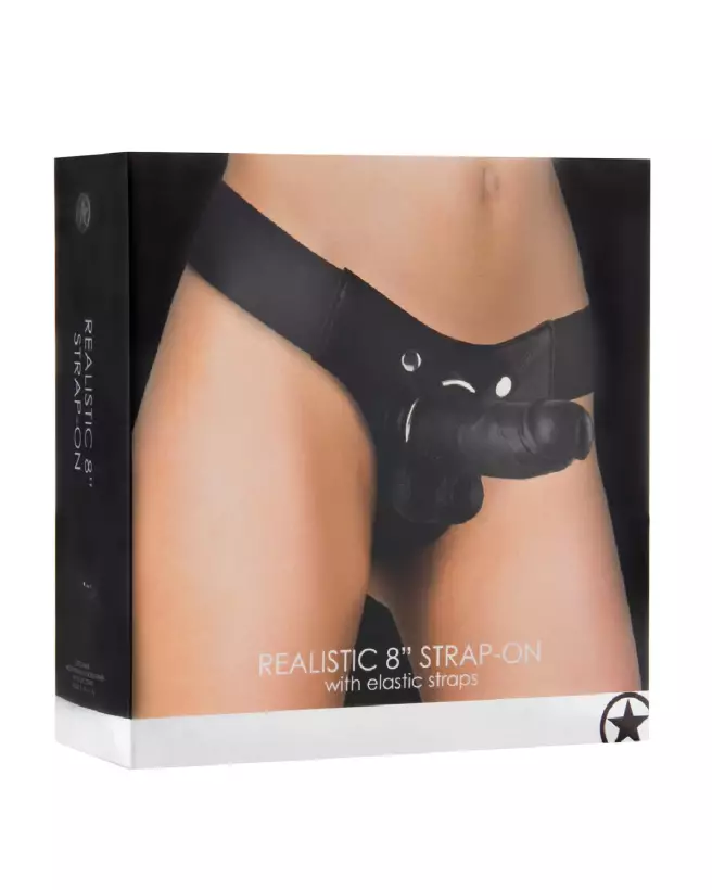 Image du Strap-On Dildo Realistic 8 pouces de Ouch! by Shots, sextoy réel et ajustable-2