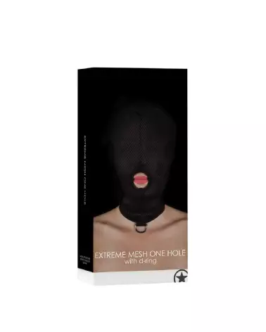 Masque Extreme Mesh One Hole avec D-Ring de Ouch! by Shots pour jeux de rôles et confort optimal-2
