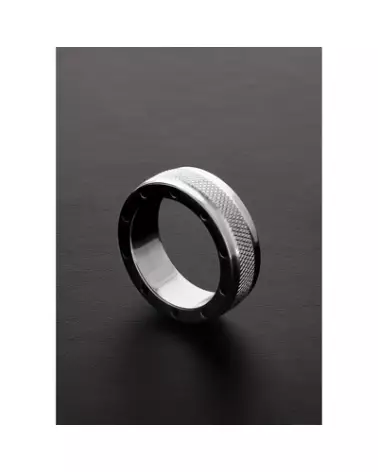 Image COOL and KNURL C-Ring de Steel by Shots en métal, dimensions 15x45 mm-1