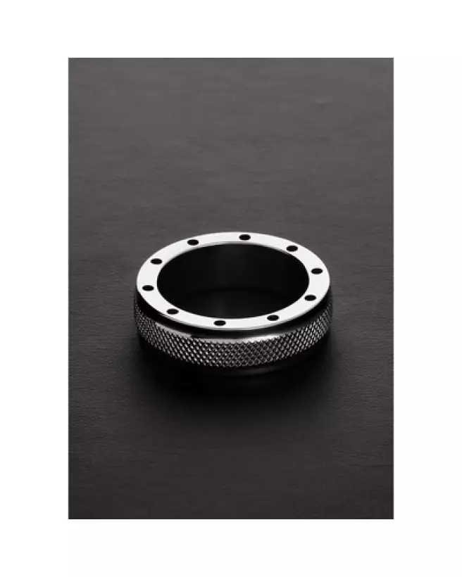Anneau C-Ring COOL and KNURL en métal par Steel by Shots-1