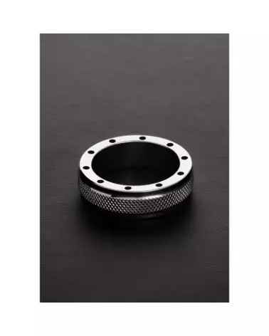 Anneau C-Ring COOL and KNURL en métal par Steel by Shots-1