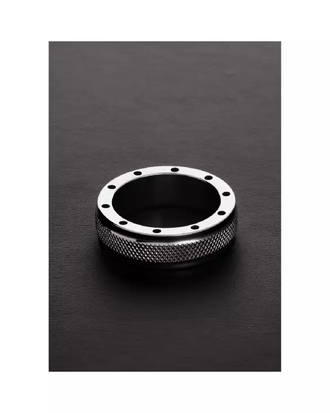 Anneau C-Ring COOL and KNURL en métal par Steel by Shots-4