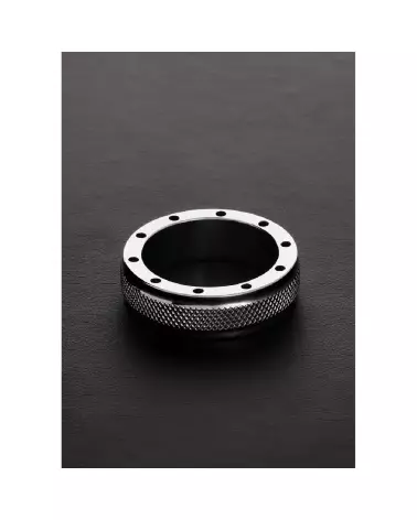 Anneau C-Ring COOL and KNURL en métal par Steel by Shots-4